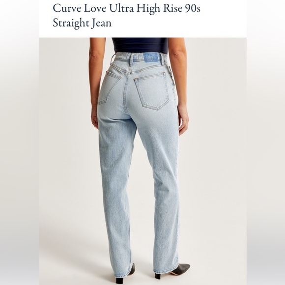 abercrombie 90s straight jean (curve love) - Picture 6 of 8